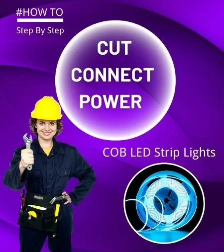 New Design High Brightness Uniform Lighting COB LED Strip Light 512LED 10mm  DC12V CRI90 - China LED Neon Light, LED Lighting