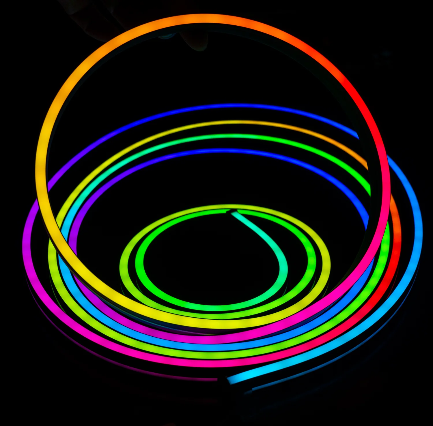 Silicone LED Neon Tube Lights--RGB Addressable LED Strips With Controller
