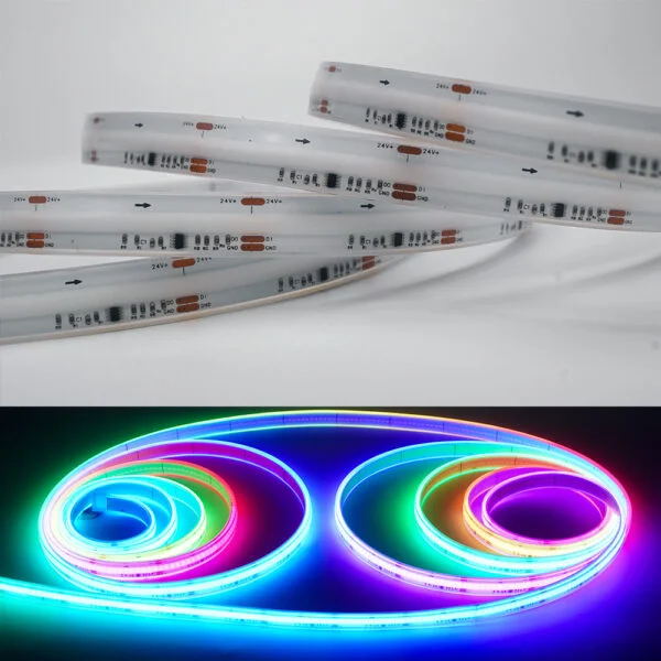 RGB Addressable Digital COB LED Strips RGBIC