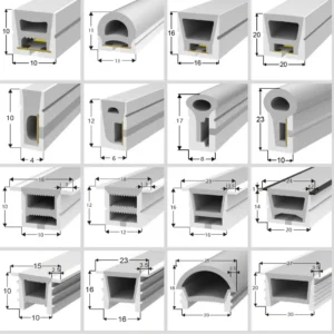 silicone led channel system for led strip lights